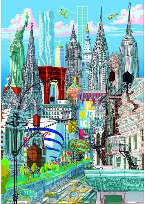 Educa Dėlionė (puzzle) 1000 NEW YORK, CARLO STANGA 14-99metų