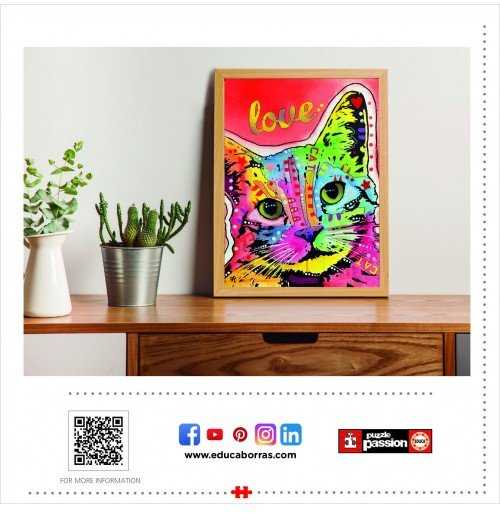Educa Dėlionė (puzzle) 1000 TILT CAT LOVE, DEAN RUSSO 14-99metų