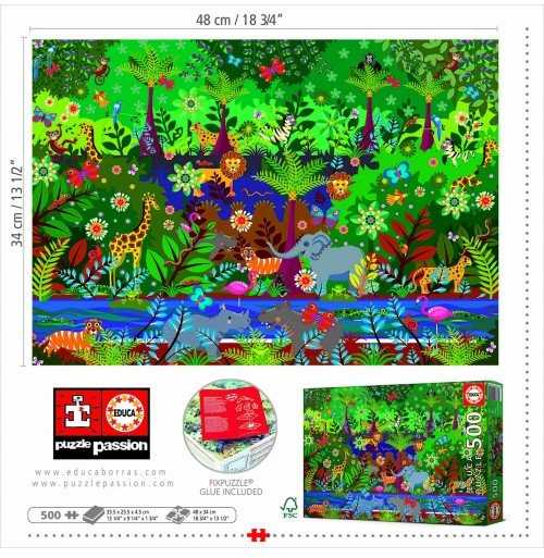 Educa Dėlionė (puzzle) 500 JUNGLA 10-99metų