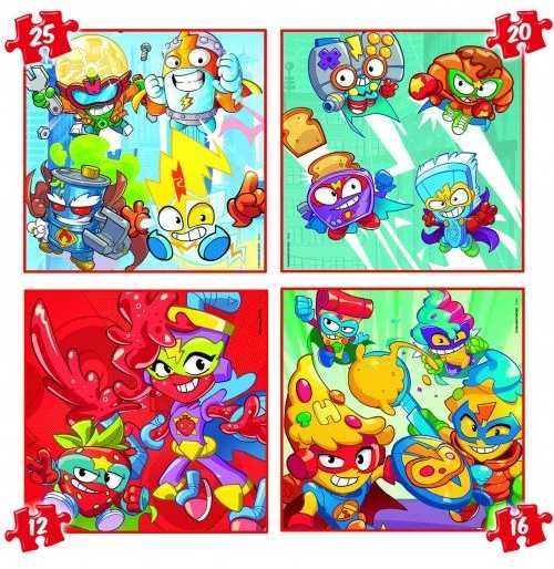 Educa Dėlionės (puzzle) lagamine 12+16+20+25 SUPERTHINGS 3-5metų