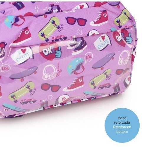 Mokyklinė kuprinė Gabol Roller 11G232540, rožinė/violetinė