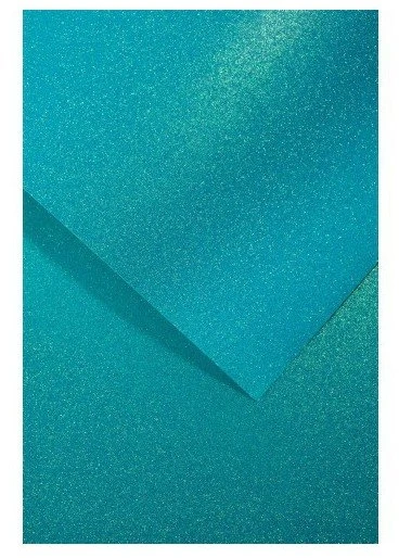 Galeria Papieru Dekoratyvinis blizgus kartonas, A4, Azure spalvos, 210 g/m², 5 vnt.