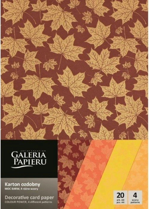 Galeria Papieru Dekoratyvinis popierius MOC BARW A4 mix 200g 20lap