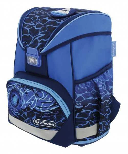 Herlitz Forminė kuprinė UltraLight Mėlyna Shark 36 x 28 x 21 cm
