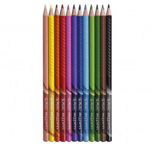 Herlitz Pieštukai my.pen spalvoti trikampai 12sp