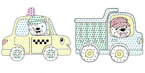 Ideyka Knygutė spalvinimo vandeniu JUOKINGI AUTOMOBILIAI art_selena_ua 20x20 3+