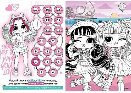 Ideyka Knygutė spalvinimui su lipdukais SKATE DANCE 3 TWEENS 4-8