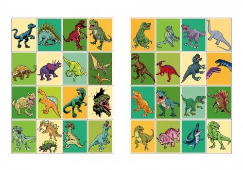 Ideyka Knygutė spalvinimui su lipdukais PLĖŠRIŲJŲ DINOZAURŲ PASAULIS