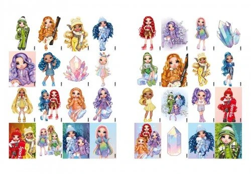 Ideyka Knygutė spalvinimui su lipdukais "RAINBOW HIGH" ŽIEMOS ATOSTOGOS 2