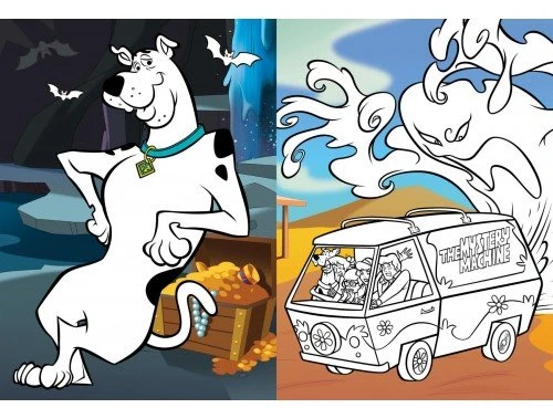 Ideyka Knygutė spalvinimui su lipdukais SCOOBY- DOO Warner Bros