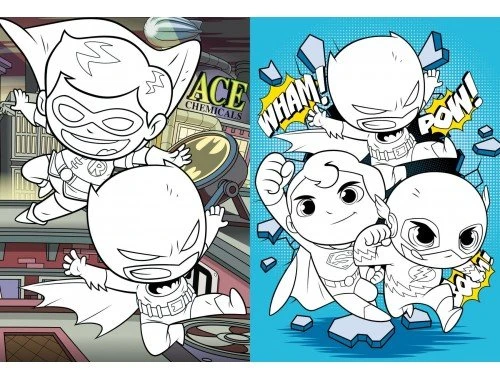 Ideyka Knygutė spalvinimui su lipdukais TIKRI DRAUGAI Warner Bros