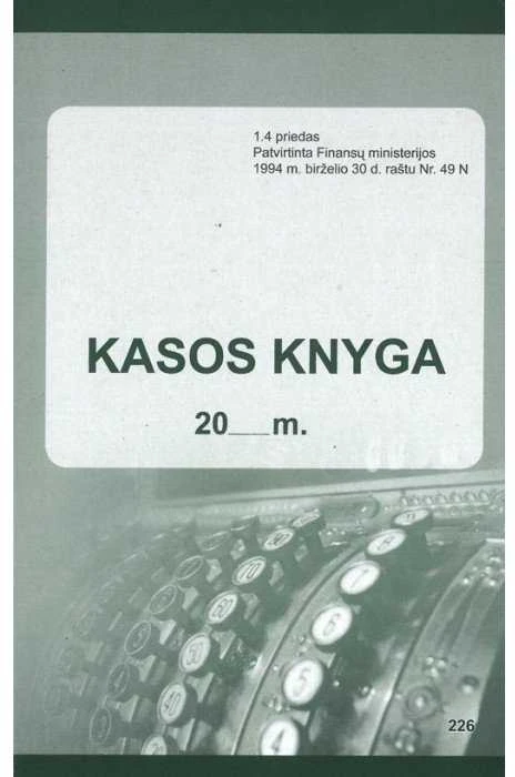 Technoinform Savikopijuojanti kasos knyga ZA5