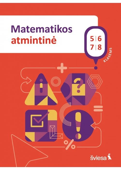 KNYGA Šviesa Matematikos atmintinė 5-8 klasėms