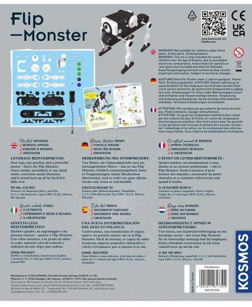 Piatnik Kosmos Lavinamasis rinkinys FLIP-MONSTER 8-12