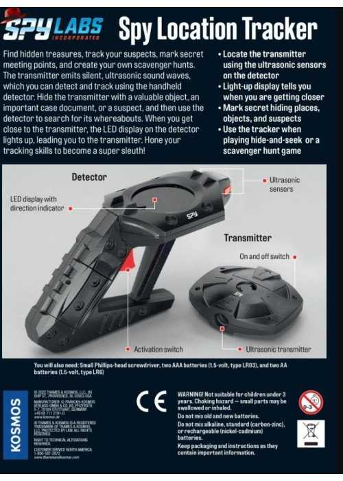 Kosmos Lavinamasis rinkinys SPY LOCATION TRACKER SEALED INT 8+