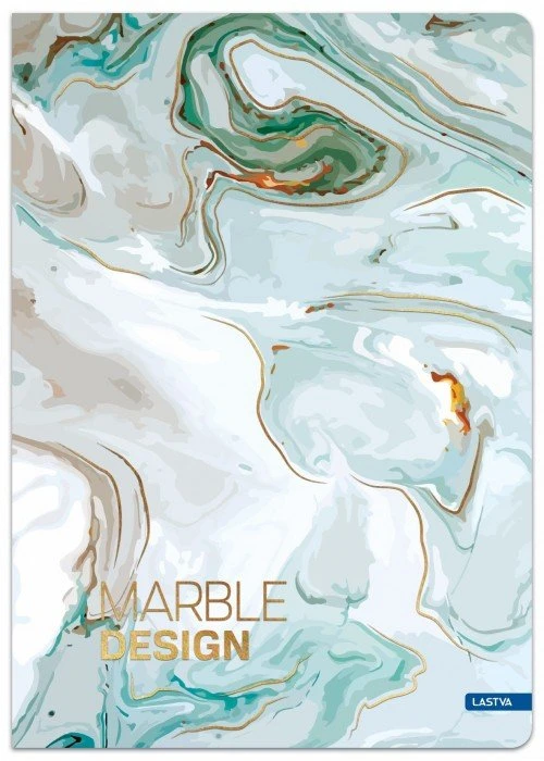 Lastva Knyga A4 96lap. 70g MARBLE linija