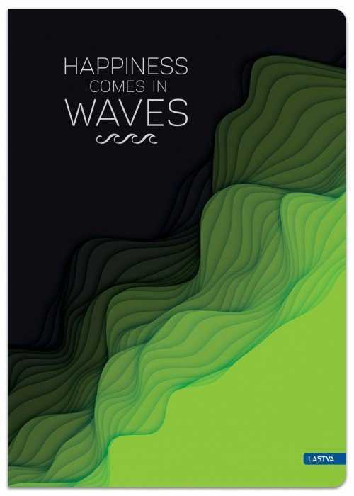 Lastva Knyga A5 96lap 70g lin WAVES