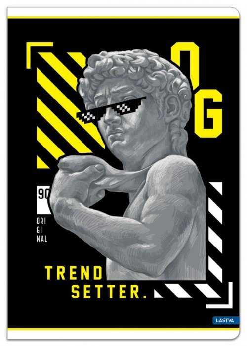 Lastva Sąsiuvinis A4 52lap 70g lang TREND SETTER