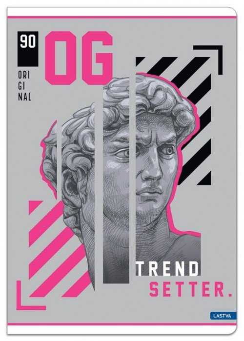 Lastva Sąsiuvinis A4 52lap 70g lang TREND SETTER