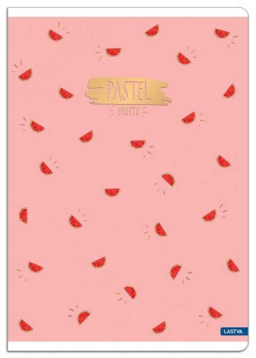 Lastva Sąsiuvinis A4 52lap 80g lang PASTEL FRUI