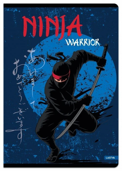 Lastva Sąsiuvinis A4 52lap. 80g NINJA WARRIOR lang.