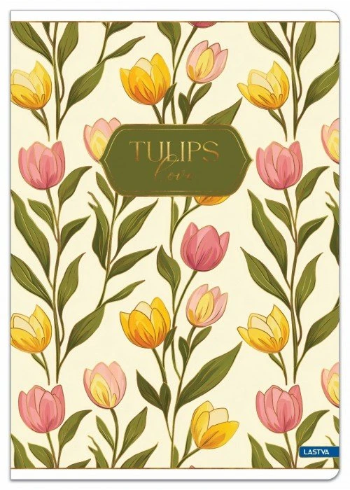 Lastva Sąsiuvinis A4 52lap. 80g TULIPS linija