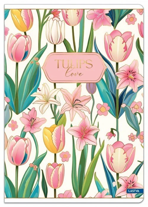 Lastva Sąsiuvinis A4 52lap. 80g TULIPS linija