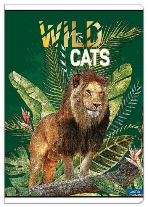 Lastva Sąsiuvinis A5 52lap 80g lang WILD CATS