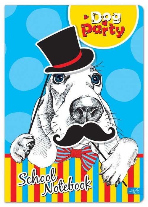 Lastva Sąsiuvinis A5 52lap 80g linija DOG party KIDS