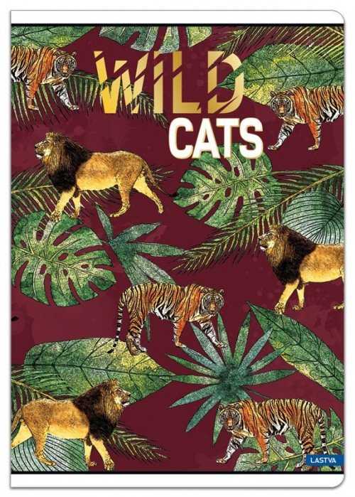 Lastva Sąsiuvinis A5 52lap 80g linija WILD CATS