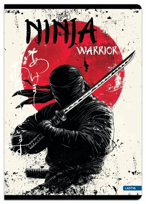 Lastva Sąsiuvinis A5 52lap. 80g NINJA WARRIOR lang.