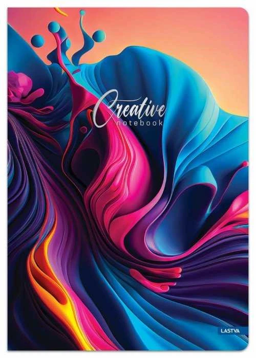Lastva Sąsiuvinis A5 96lapų 70g langeliais CREATIVE