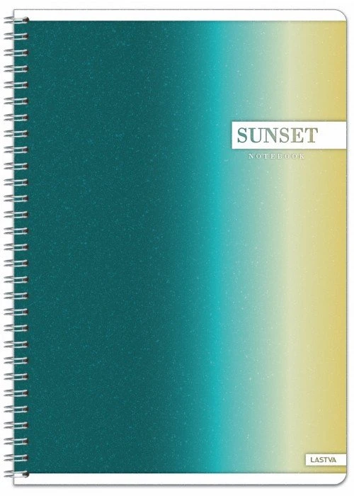 Lastva Sąsiuvinis su spirale A4 60lap. 70g SUNSET linija