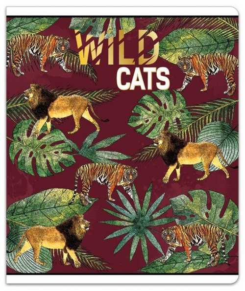Lastva Sąsiuvinis(platus) A5 12lap 80g lang WILD CATS