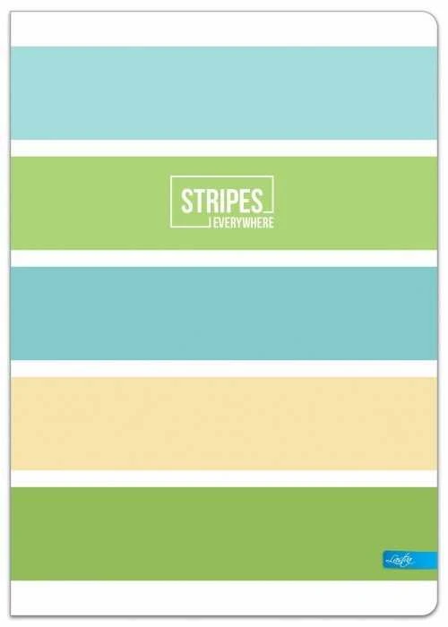 Lastva Sąsiuvinis(platus) A5 48lapų 80g langeliais STRIPES