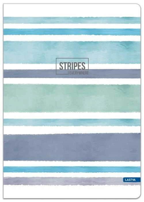 Lastva Sąsiuvinis(platus) A5 48lapų 80g langeliais STRIPES