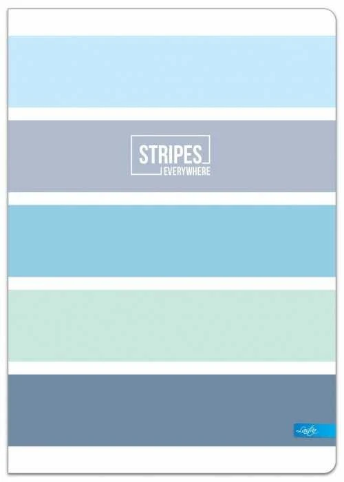 Lastva Sąsiuvinis(platus) A5 48lapų 80g langeliais STRIPES