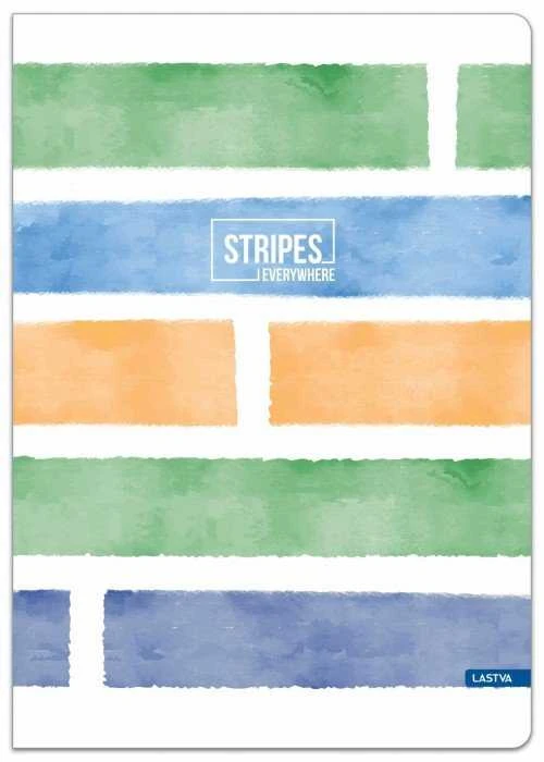 Lastva Sąsiuvinis(platus) A5 48lapų 80g langeliais STRIPES