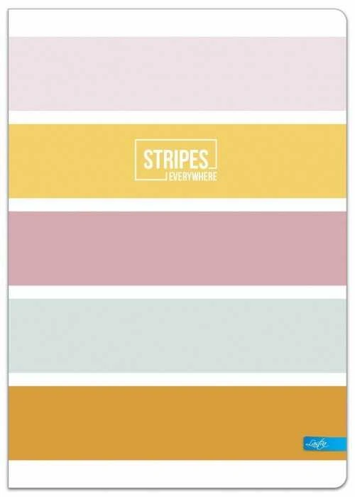 Lastva Sąsiuvinis(platus) A5 48lapų 80g langeliais STRIPES