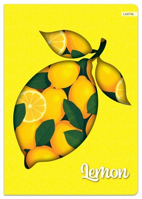 Lastva Sąsiuvinis(platus) A5 60 lap. 80 g lang. NEON FRUITS