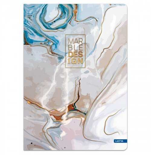 Lastva Sąsiuvinis(platus) A5 60lap 80g lang MARBLE