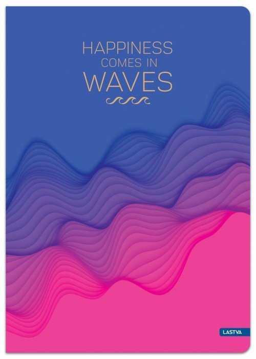 Lastva Sąsiuvinis(platus) A5 60lap 80g lin WAVES