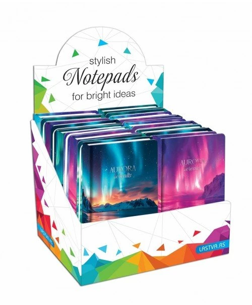 Lastva Užrašų knygutė A6 96lap. 70g AURORA lang.