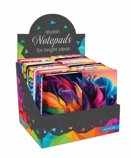 Lastva Užrašų knygutė A6 96lap 70g lang CREATIV