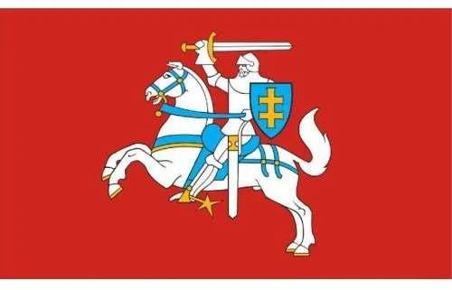 Lietuvos Istorinė vėliava su kišene ir raišteliai