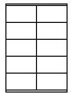 Lipnios etiketės LABEL MEDIA, A4, 10 (105x57mm) lipdukų lape