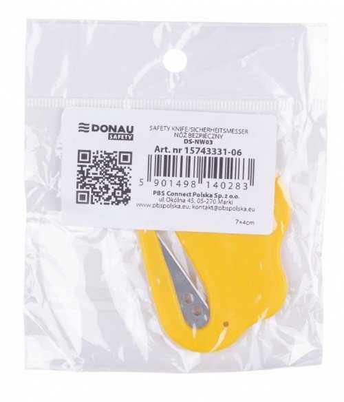 Maketavimo peiliukas DONAU SAFETY DS-NWO3 geltonas
