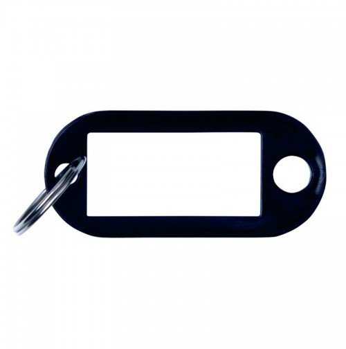 Office Products Raktų pakabukai 10vnt juodi