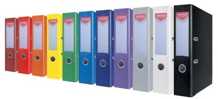 Office Products Segtuvas su metaliniu apvadu A4 75mm pilkas