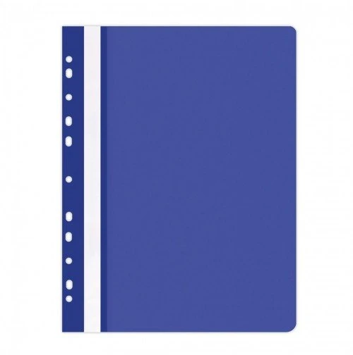 Office Products Plastikinis segtuvėlis, A4, su universalia perforacija, mėlynos spalvos